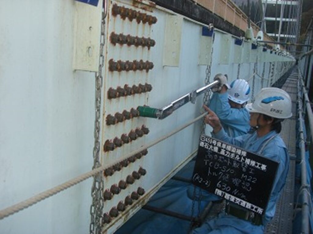 徳石大橋ボルト交換