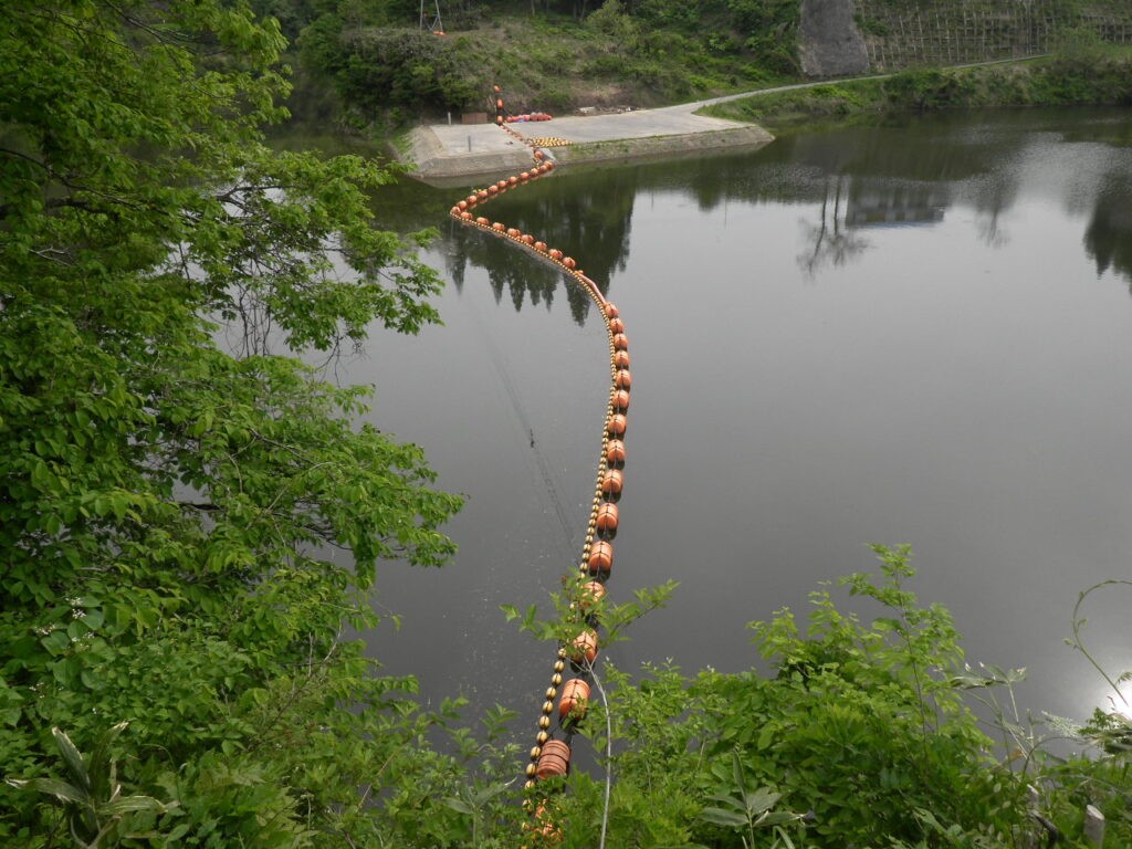 鯖石川ダム上流網場